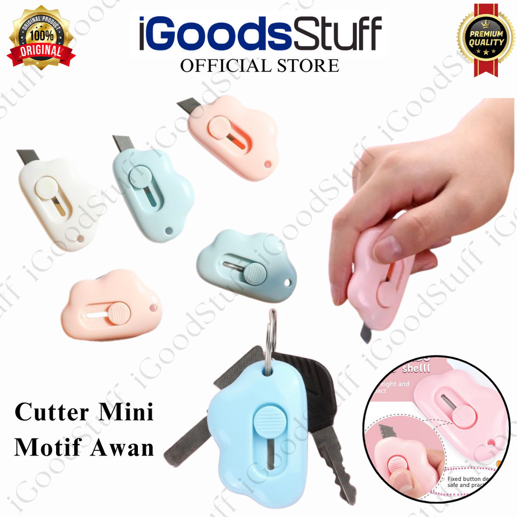 

iGoodsStuff Cutter Mini Lucu Portable Viral Motif Awan Kater Mini Paper Cut Cloud