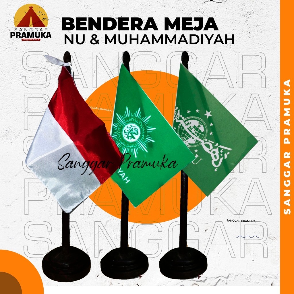 Bendera Meja NU / Bendera Meja Muhammadiyah / Bendera NU / Bendera Muhammadiyah