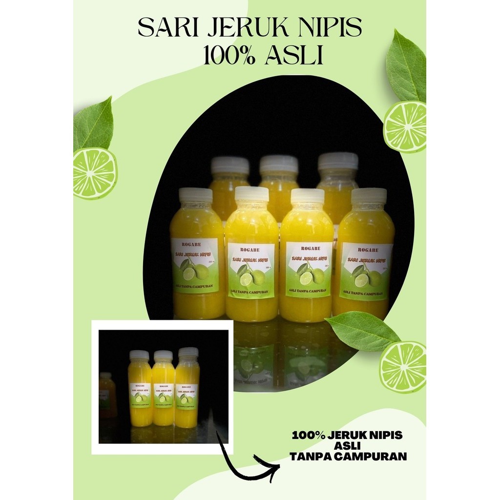 

Perasan Jeruk Nipis 100% Murni / Sari Jeruk Nipis / Original / G N