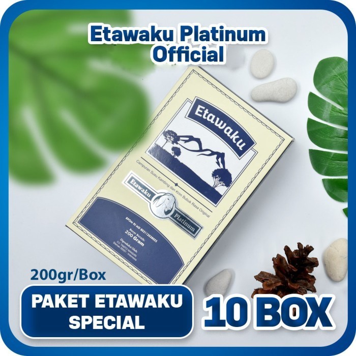 

TERJUAL Etawaku Platinum Paket 10 Box - Susu Kambing Murni + Krimer Bubuk