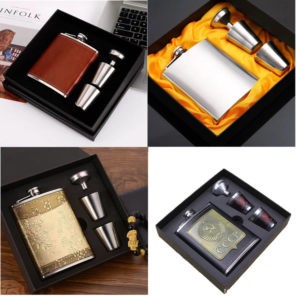 8oz Portable Pocket Hip Flask Outdoor Travel Stainless Steel Flask Whiskey Drink Alcohol Flasks 8oz 