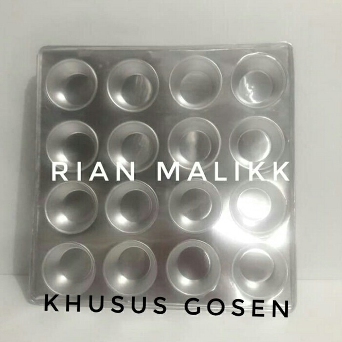 

TERJUAL PROMO cetakan kue muffin / kue mangkok lobang 16 Bahan Aluminium 04
