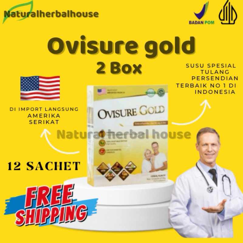 

OVISURE GOLD SUSU VITAMIN TULANG DAN SENDI NYERI OTOT ASTEOPOROSIS OSTEOARTHRITIS