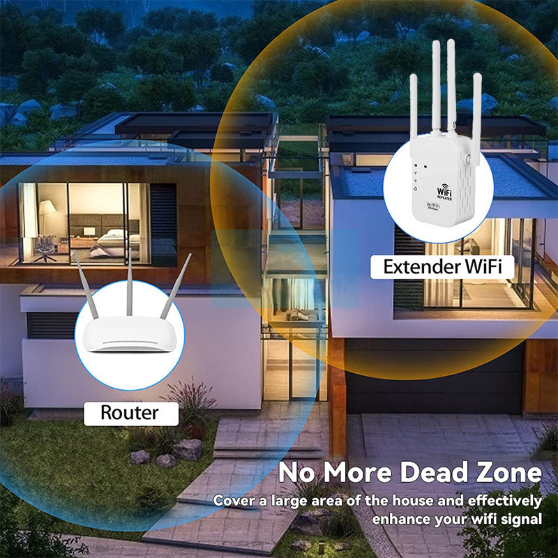 300M Wireless Wifi Range Extender Signal Amplifier Alat Penyambung Wifi Jarak Jauh Wifi Router Boste