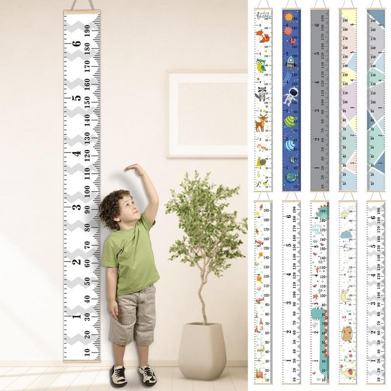 

Growth Chart Wall Ruler For Kids Height Height Ruler Record Growth With Pine And Canvas Textures For Child And Kid Friendly