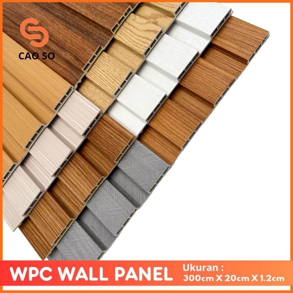 HF65AS WPC wall Panel 3 Meter Dekorasi Dinding Premium Kayu | Wallpanel Woodpanel 3M 3D 300cm X 20cm