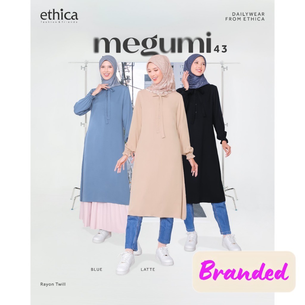 Atasan Tunik Terbaru Wanita Untuk Anak Muda Megumi 43 Casual  by Ethica Original | Busana Yoeny
