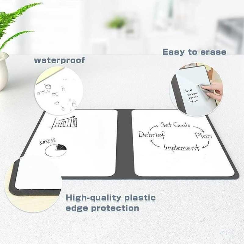 

Papan Tulis Portable A5 Whiteboard Notebook Pu Leather With Pen Draf Buku Notepad