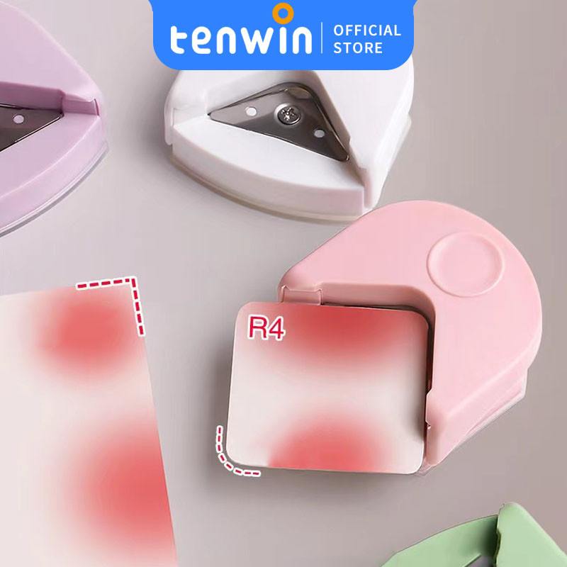 

R4 Corner Rounder Paper Punch Card Photo Cutter Diy/ pemotong sudut plastik PVC film foto kartu nama perangkat chamfering memotong perangkat pembulatan sudut-tenwin offical