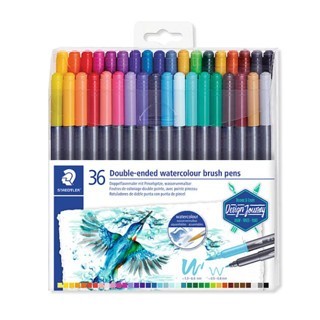 

Staedtler Double-Ended Watercolour Brush Pen - 18pcs
