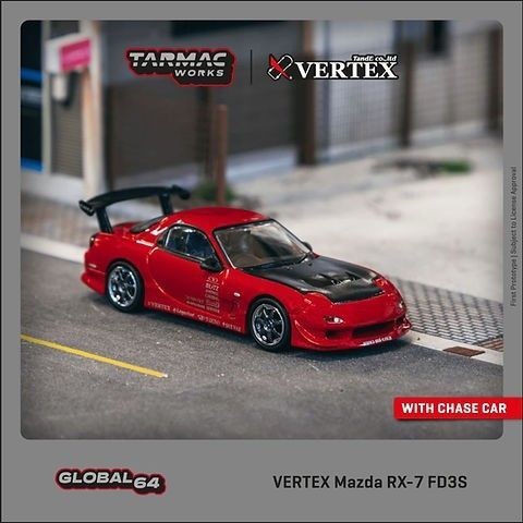 Tarmac Skala 64 Mazda RX 7 Red