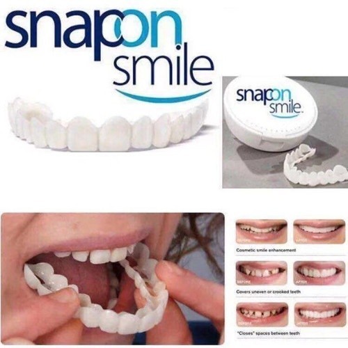 bisa COD 1 Set Gigi Palsu Instan Atas Bawah Lepas Pasang Snap on Smile Original