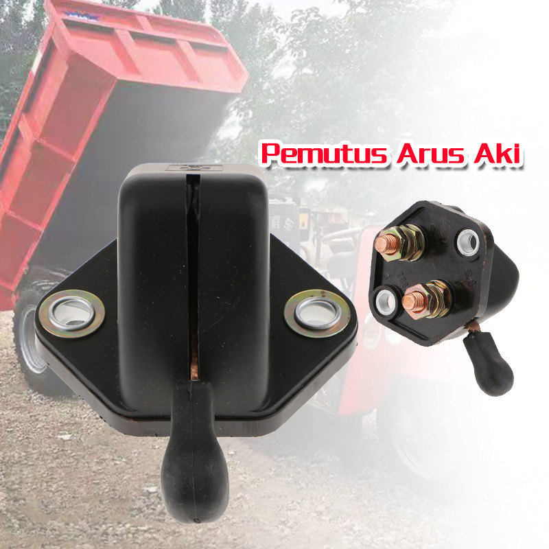 Arus Aki Mobil Saklar Pemutus Arus Battery Accu Mesin MotorKuningan Switch Pemutus Arus Aki Mobil