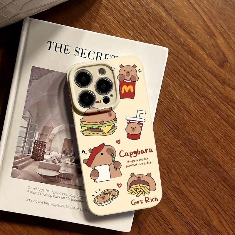 Hard Case For Redmi Note 10 5G Note 10T 5G Note 11 4G Note 11S Note 11SE 5G Casing Film Cute Capybar