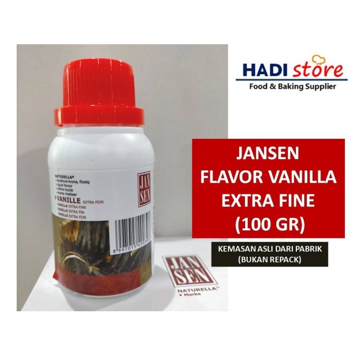 

JANSEN VANILLA EXTRACT / VANILI VANILA - KEMASAN ASLI 100 GR