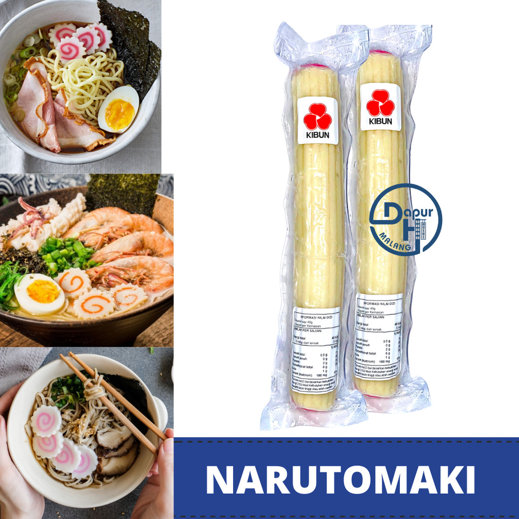 

NARUTOMAKI Fish cake 160 g /Kamaboko Pasta Ikan Import Surimi Topping Ramen-MLG