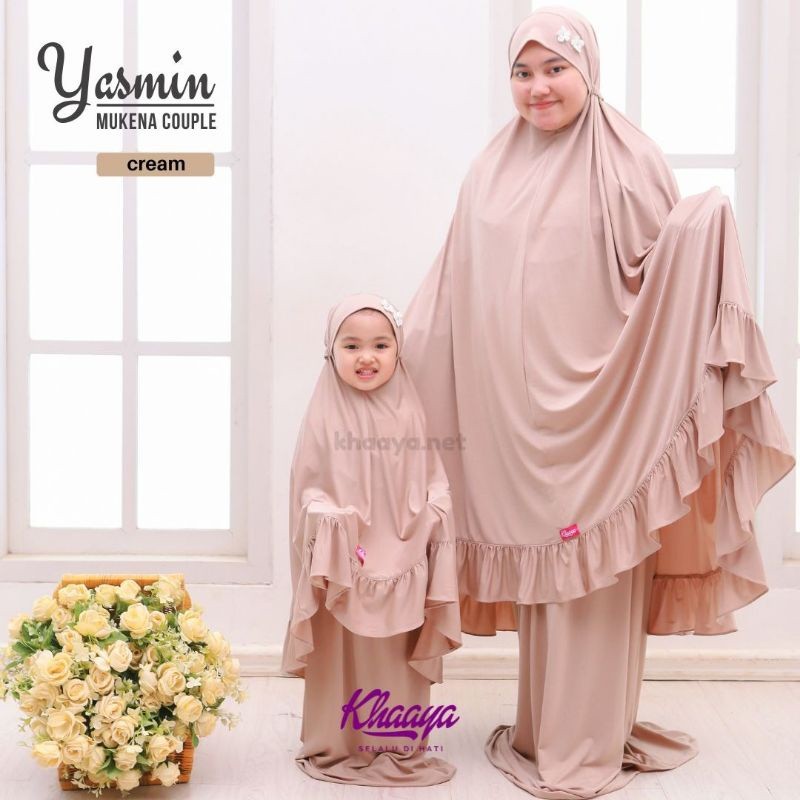 Mukena Katun Rayon Premium Putih Remaja Bahan Zoya Jersey Muslim Telekung Bahan Adem