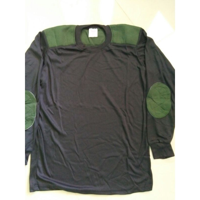 KAOS HITAM LENGAN PANJANG KOMBINASI HIJAU KAOS PHH
