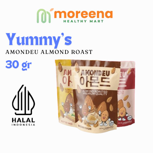 

YUMMY'S ALMOM - AMONDEU KOREAN ALMOND ROASTED 30gr - KACANG ALMOND PREMIUM