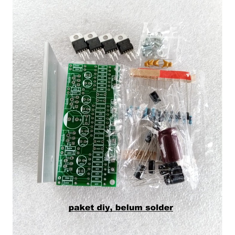 DIY Stereo BTL TDA2030 24W Power Amplifier Single VCC Part And Tool