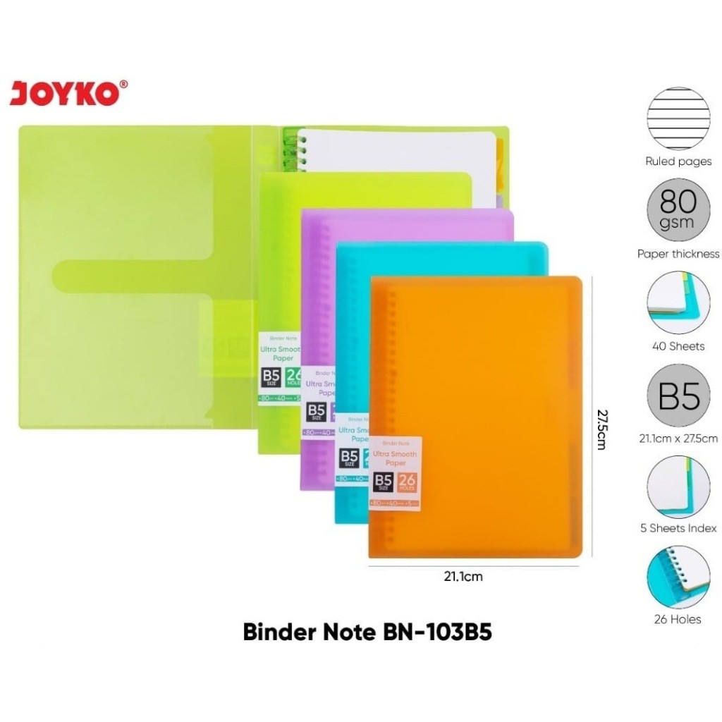 

Joyko binder note/tempat file B5 BN-103B5
