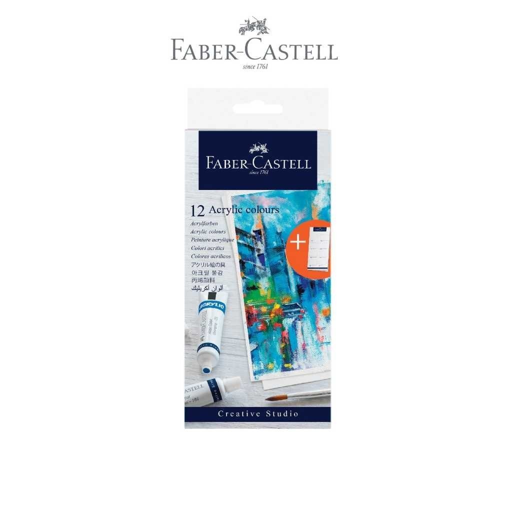

Faber-Castell Creative Studio acrylic color/cat akrilik 12/24 warna x 9ml