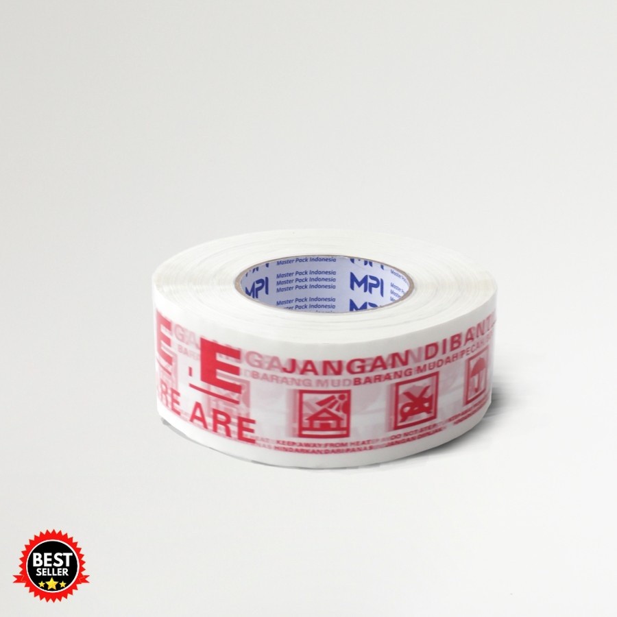 

Lakban Fragile Putih Jangan Dibanting Jumbo 48mmx300 Yard MPI Murah