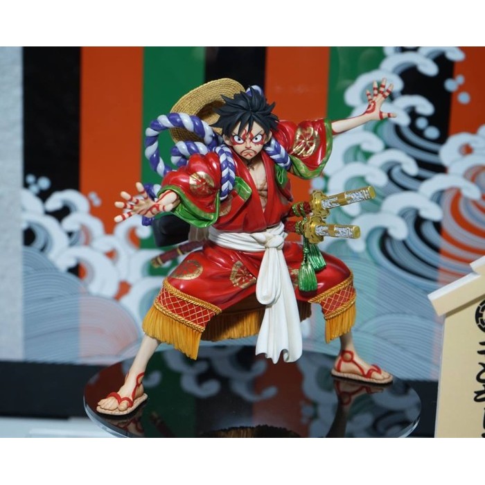 (Pre Order) POP Portrait of Pirates Excellent Model Figure Monkey D. Luffy Kabuki Edition - One Piec