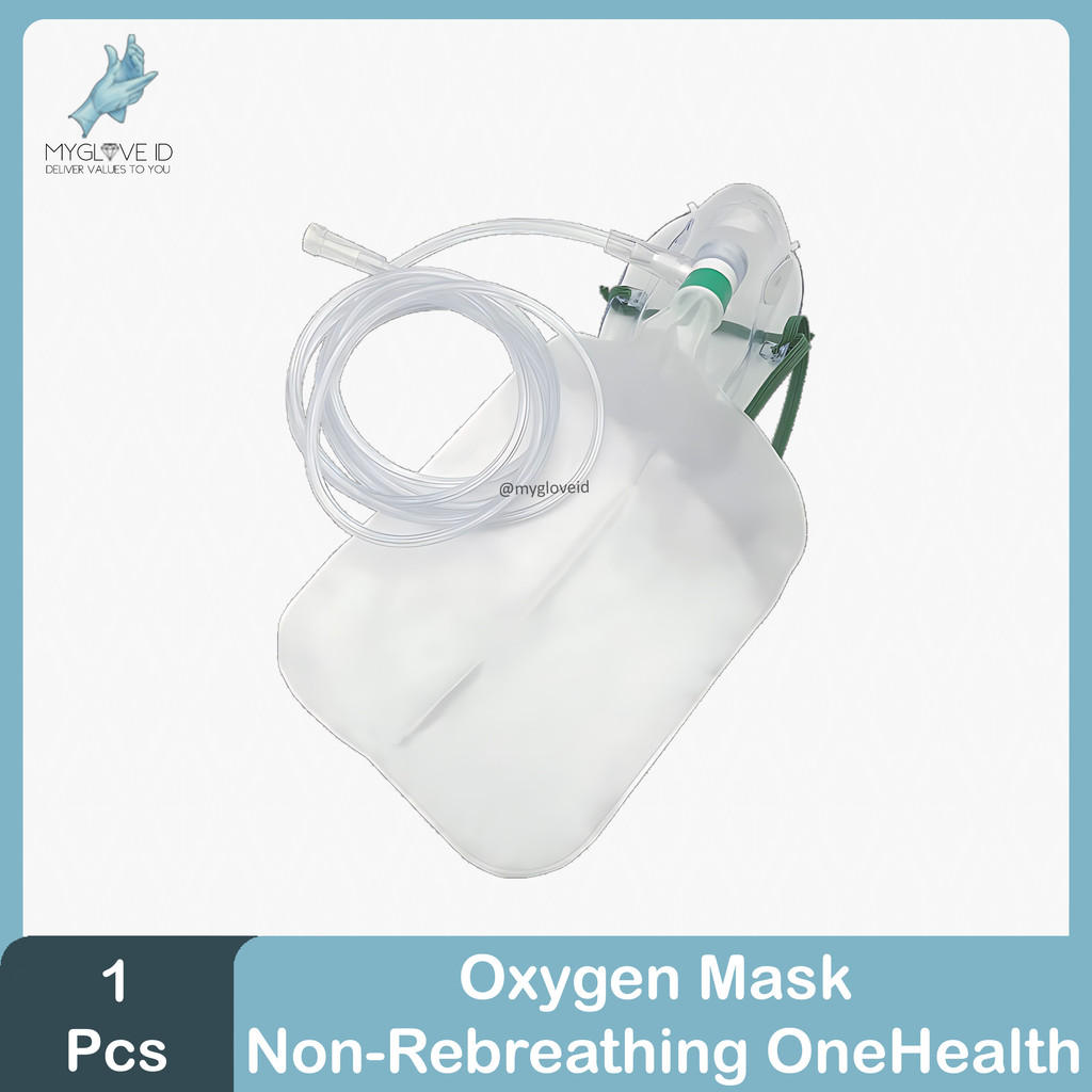 Masker Oksigen NRM / Oxygen Mask Non Rebreathing Dewasa Anak Bayi Onehealth