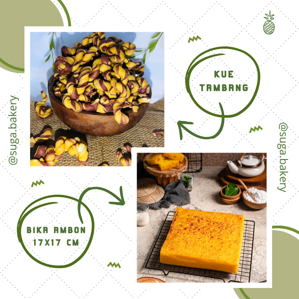 

PAKET Kue Bika Ambon + KUE TAMBANG HKue Basah Lebaran Imlek Hajatan Selamatan Tradisional Jajanan Pasar