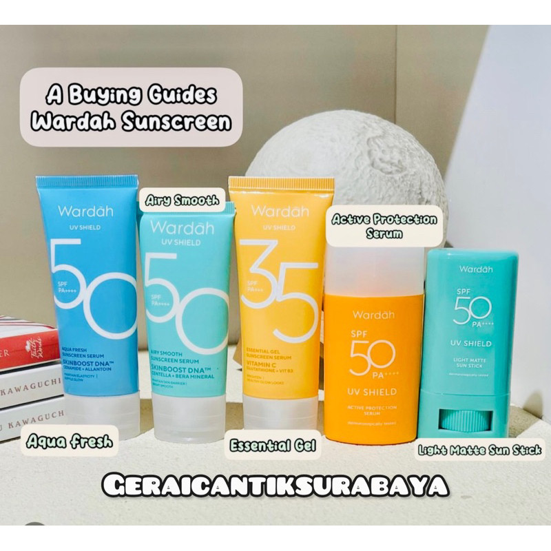 Sunscreen Wardah Sunscreen Gel SPF 30 SPF 35 SPF 50  wardah uv shield spf 30