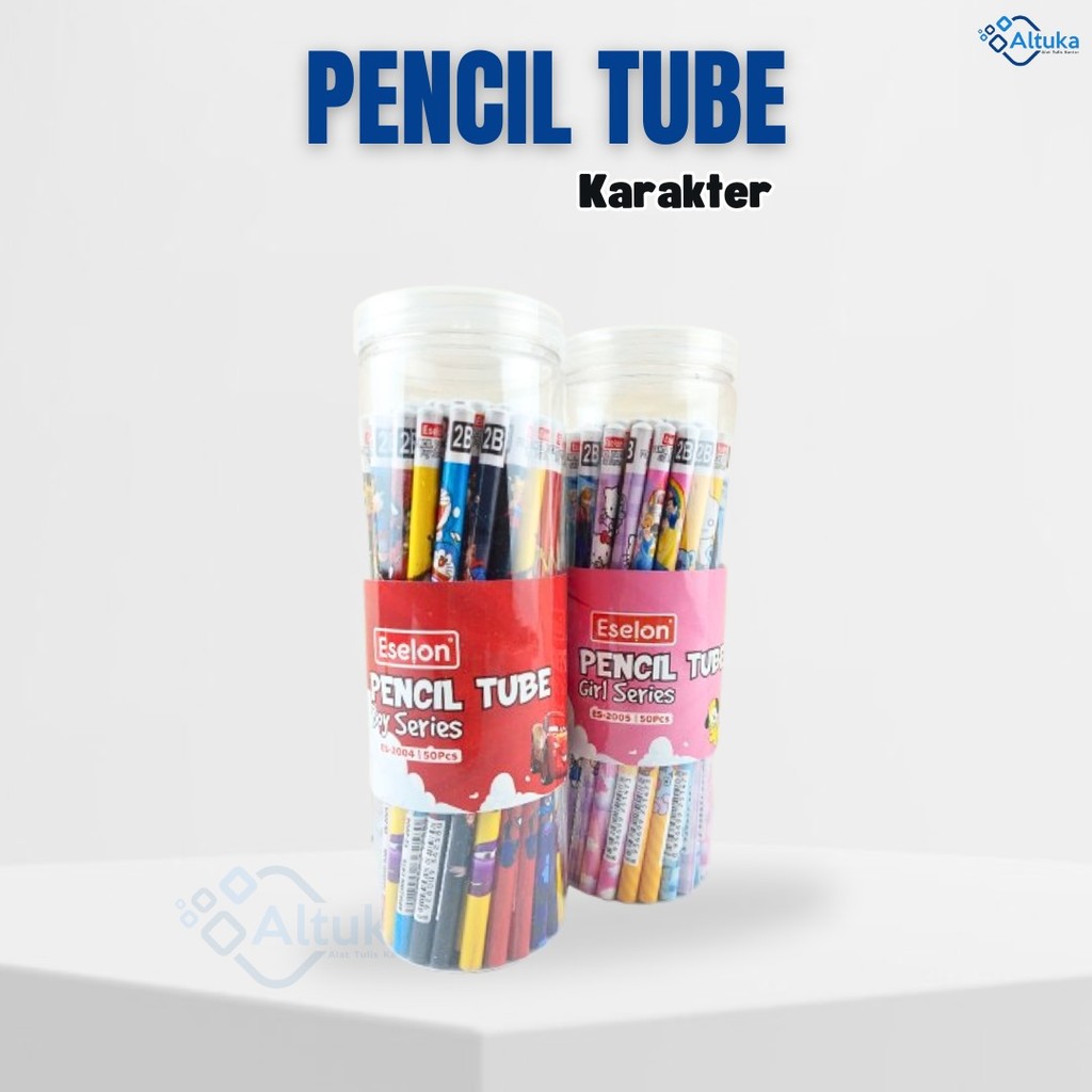 

Pencil Tube / Pensil Tabung 2B Funcy Karakter Eselon