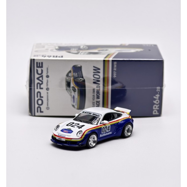 Pop Race Porsche RWB 997 #024 Rothmans Diecast