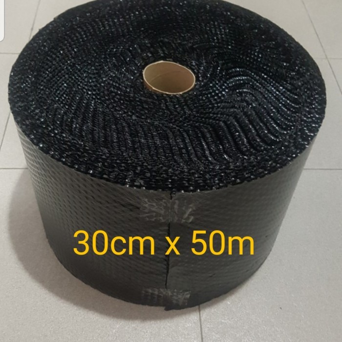 

PROMO!! - plastik bubble wrap / packing buble wrap hitam UK 30cm x 50m eceran