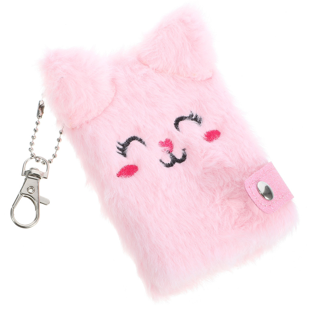 

Kawaii Notebook The Accessory Supply Travel Write Fluffy Diary Cartoon Paper Lovely Student Plush Cover Journal Girl