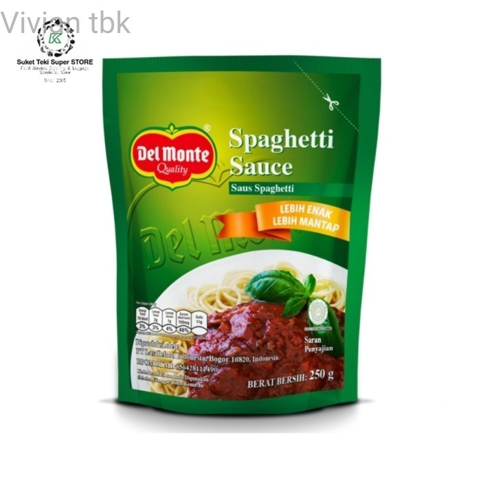 

vv Delmonte Spaghetti Sauce Saus Spageti 250gr Pouch