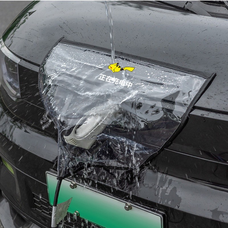 Magnetik Cover Charger Port Ev Anti Air Pelindung Charger Mobil Listrik Ev Cover Penutup Charger Mob