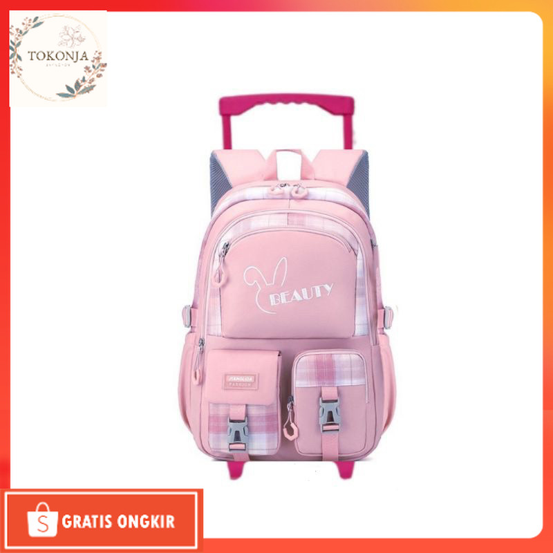 Tas Anak Lucu / Tas Ransel troli anak perempuan TK SD tas koper anak cewek