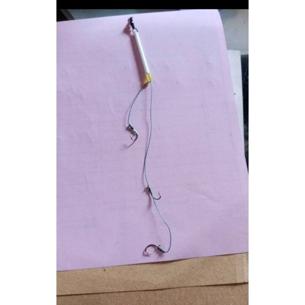 rangkaian pancing belanak kail 3 rangkaian kail mancing