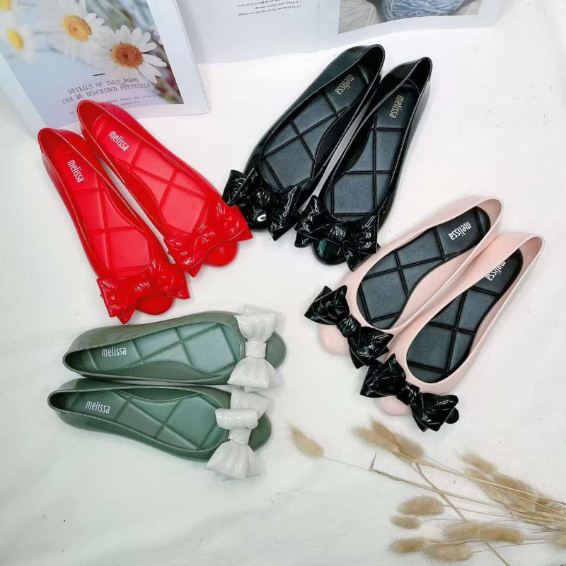 SEPATU SLOP WANITA UJUNG LANCIP / MELISSA JELLY SHOES FLAT SHOES MELISSA REBORN ANTI SELIP SEPATU ME