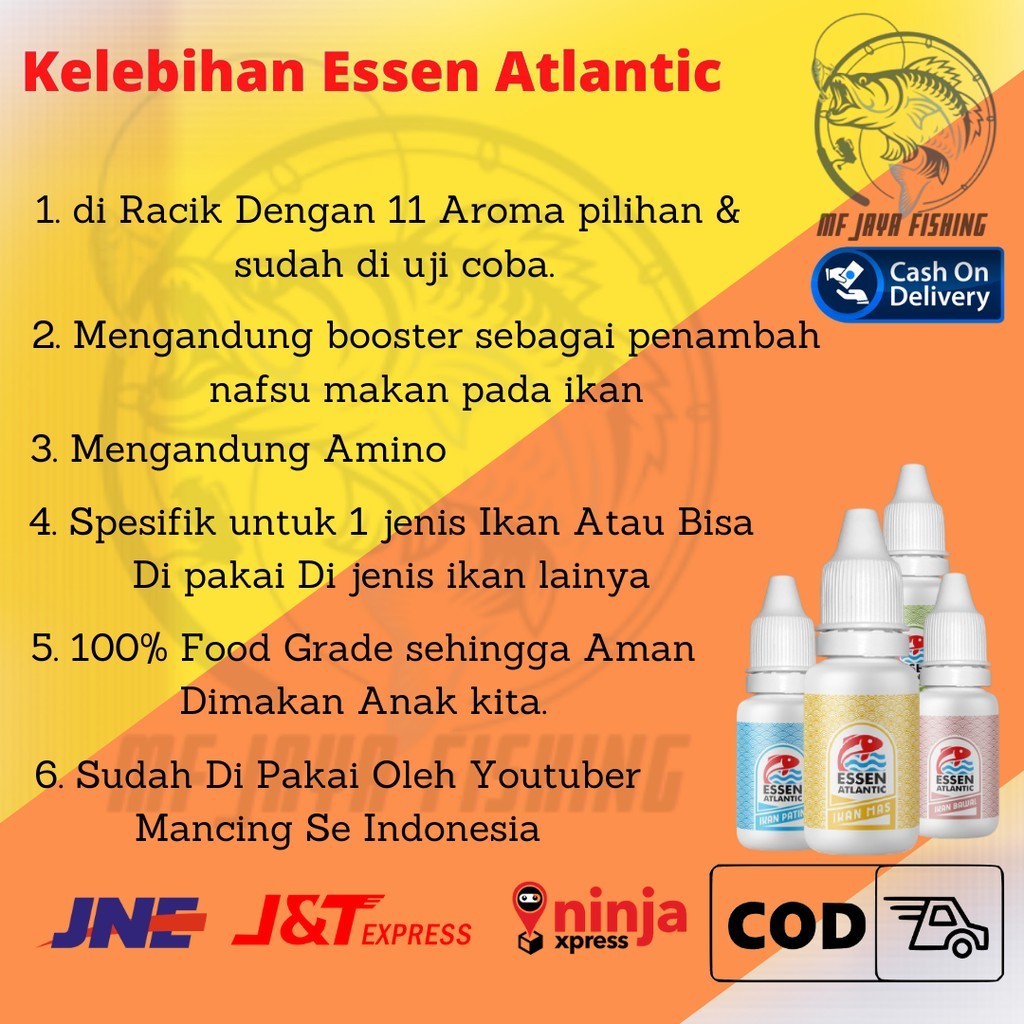 ESSEN Esen Atlantik Atlantic Ikan Mas Umpan Pancing Jitu Ikan Mas  Esen Khusus Ikan Mas 15ml