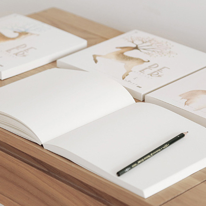 

1Pcs High Quality Drawing Notebook 210mmX220mm Sketch Book Pad Inside Page 80 Sketch Paper School Painting Supplies