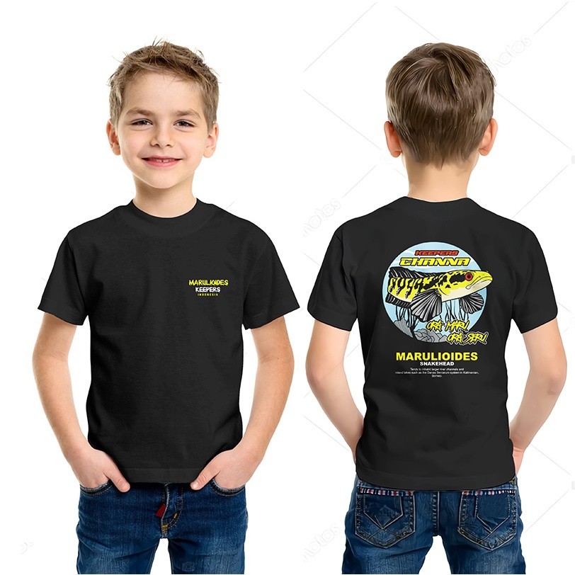 kaos chana anak maru baju channa marulioides anak tshirt snakehead