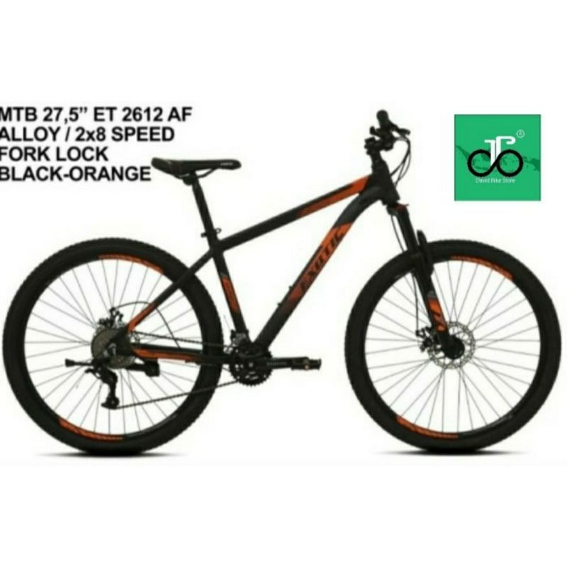 Sepeda MTB 27.5" Exotic 2612 AF (2x8spd) TERBARU
