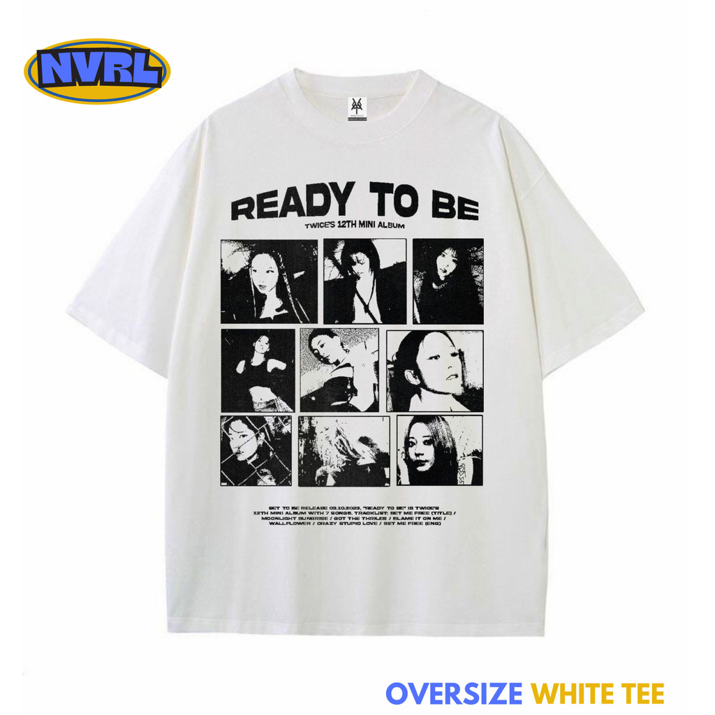 Kaos oversize twice ready to be vintage tee
