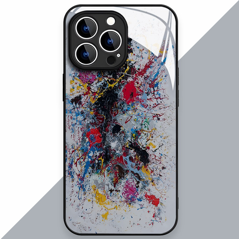 Case Iphone 13 13 Mini kaca Casing Iphone 14 15 Plus Case Iphone 15 14 Pro Max Casing Iphone 6 6S 6 