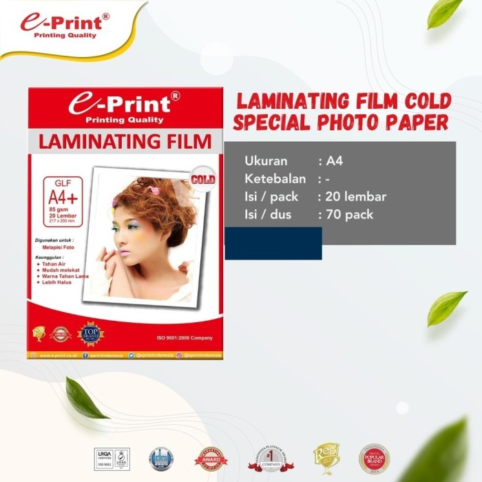 

Laminating Film Cold A4