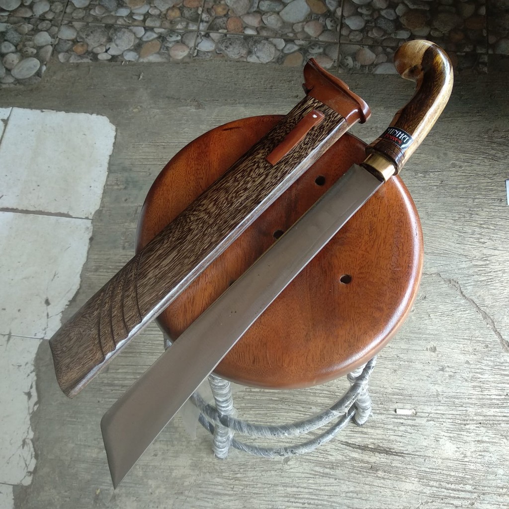 Golok asli cibatu kopak rawing pemotong kayu dan bambu asli BAJA PER full tank siap pakai super mant