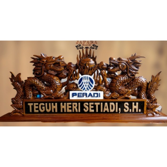 

Papan Nama Kayu Ukiran Naga Liong (Bisa Custome) FJ557