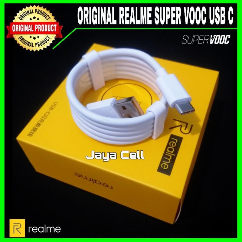 Kabel Data Realme 6 6 Pro USB C SUPER VOOC Original 100% Flash Charger